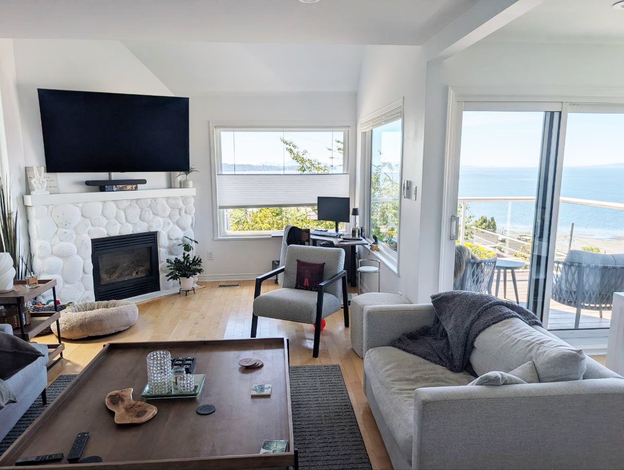 White Rock whole-home renovation — living room